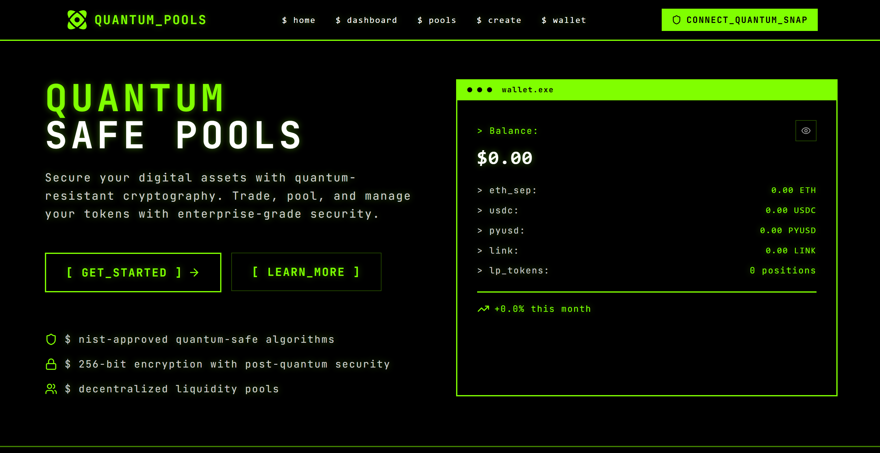 Quantum Safe Pool